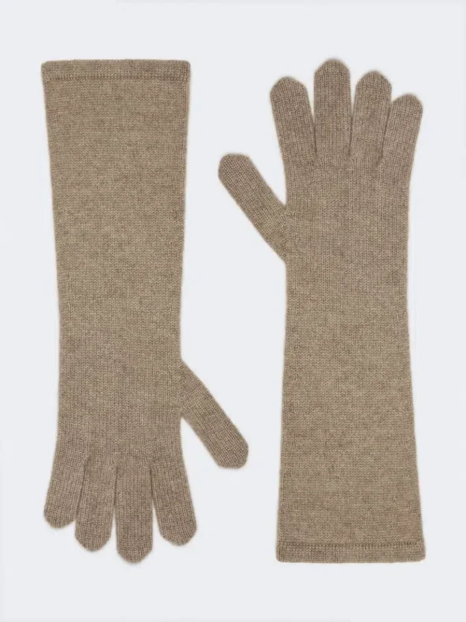 Guanti in cashmere, beige Guanti in cashmere, beige