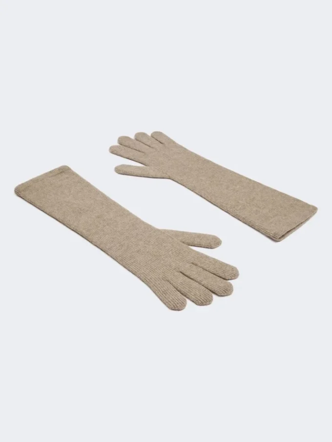 Guanti in cashmere, beige Guanti in cashmere, beige