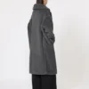 Iconico Teddy Bear Icon Coat in lana e alpaca, grigio medio