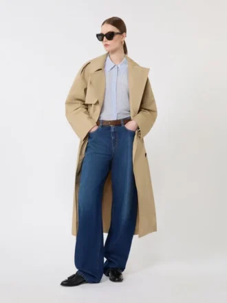 Jeans baggy in denim, blu navy