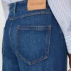 Jeans baggy in denim, blu navy