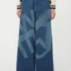 Jeans in autentico denim di cotone, blu navy Jeans in autentico denim di cotone, blu navy