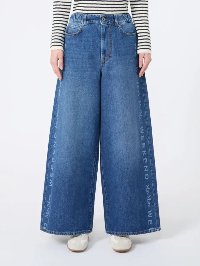 Jeans in autentico denim di cotone, blu navy