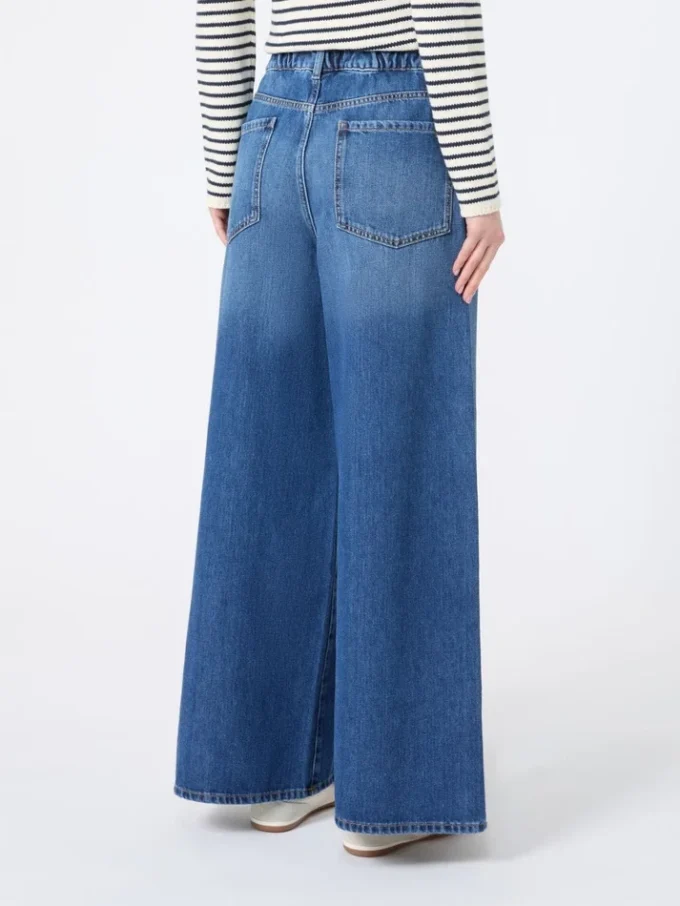 Jeans in autentico denim di cotone, blu navy
