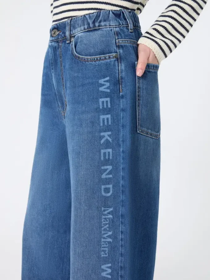 Jeans in autentico denim di cotone, blu navy