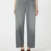 Jeans in denim a gamba a botte, grigio medio Jeans in denim a gamba a botte, grigio medio
