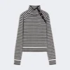 Maglione a collo alto in cashmere a maglia rasata, blu oltremare Maglione a collo alto in cashmere a maglia rasata, blu oltremare