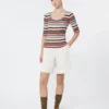 Maglione a coste in filato di viscosa elasticizzata, multicolore Maglione a coste in filato di viscosa elasticizzata, multicolore