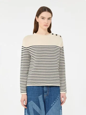 Maglione in cotone dalla vestibilità morbida, blu navy