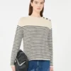 Maglione in cotone dalla vestibilità morbida, blu navy Maglione in cotone dalla vestibilità morbida, blu navy