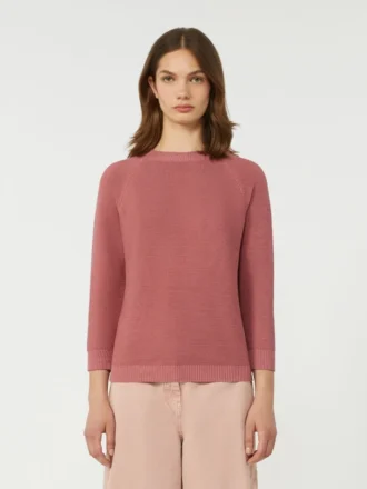 Maglione in cotone, rosa antico