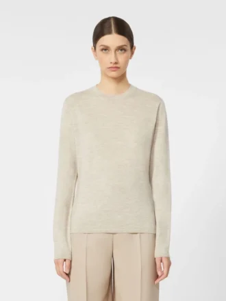 Maglione in filato di cashmere, beige