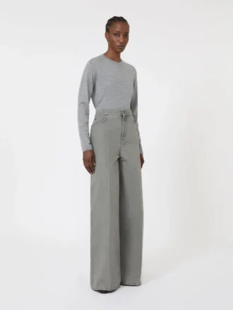 Maglione in filato di cashmere, grigio chiaro