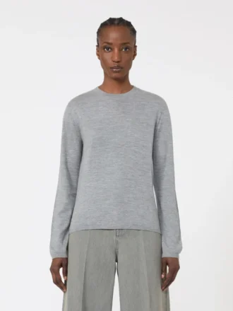 Maglione in filato di cashmere, grigio chiaro