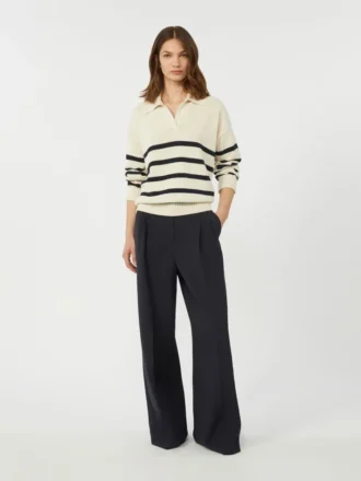Maglione in filato di cotone, blu navy