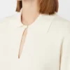 Maglione in filato di crêpe di viscosa, avorio