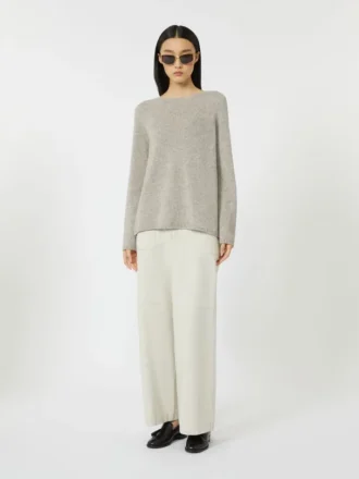 Maglione in filato di lana e cashmere, beige