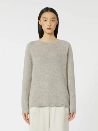 Maglione in filato di lana e cashmere, beige