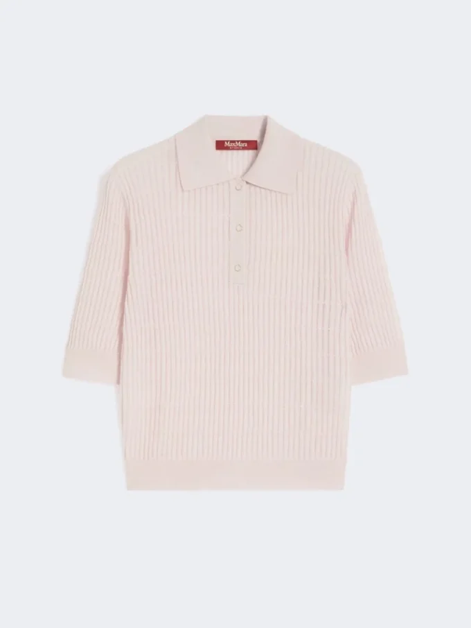 Maglione in filato di seta e lana, rosa Maglione in filato di seta e lana, rosa