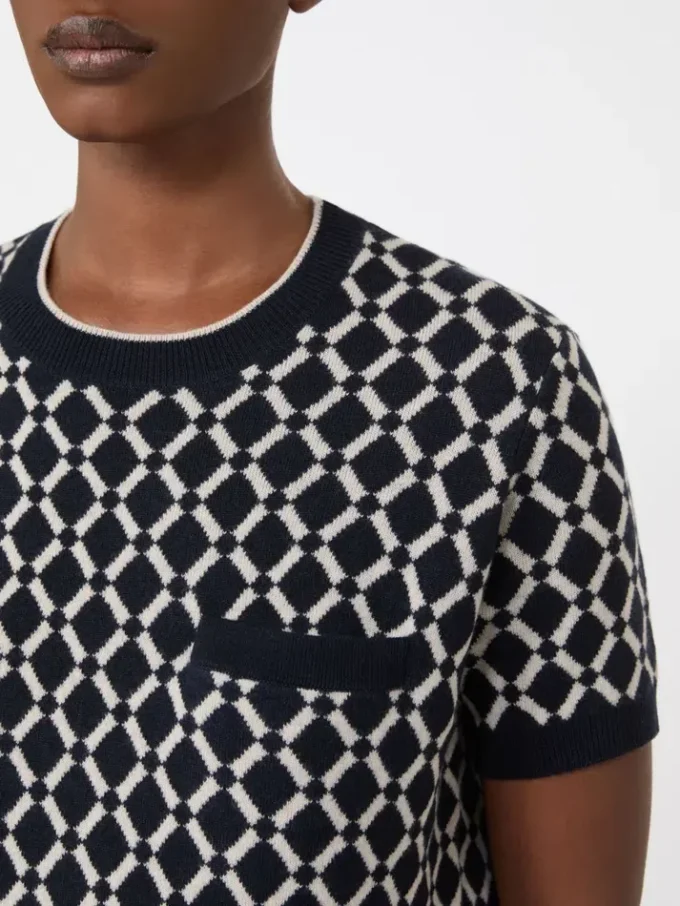 Maglione in jacquard di lana, blu oltremare Maglione in jacquard di lana, blu oltremare