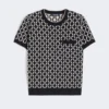 Maglione in jacquard di lana, blu oltremare Maglione in jacquard di lana, blu oltremare