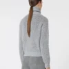 Maglione in lana, cashmere e lurex, grigio chiaro Maglione in lana, cashmere e lurex, grigio chiaro