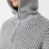 Maglione in lana, cashmere e lurex, grigio chiaro Maglione in lana, cashmere e lurex, grigio chiaro
