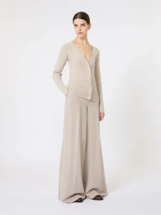 Maglione in lana e cashmere, beige