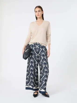 Maglione in lana e cashmere, beige