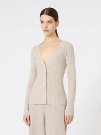 Maglione in lana e cashmere, beige
