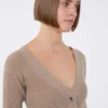 Maglione in lana e cashmere, color sabbia Maglione in lana e cashmere, color sabbia