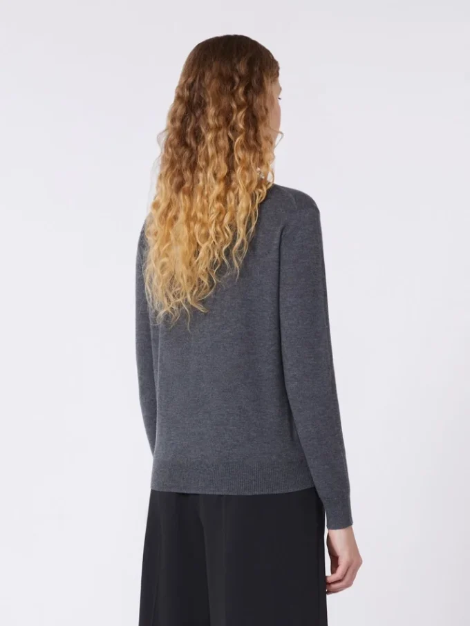 Maglione in lana e cashmere, grigio scuro Maglione in lana e cashmere, grigio scuro