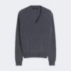 Maglione in lana e cashmere, grigio scuro Maglione in lana e cashmere, grigio scuro