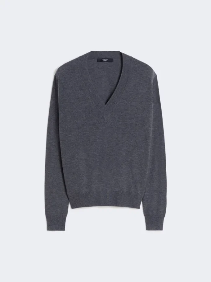 Maglione in lana e cashmere, grigio scuro Maglione in lana e cashmere, grigio scuro