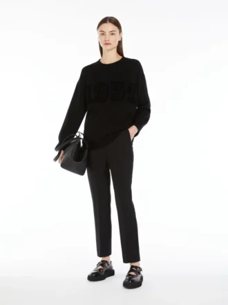 Maglione in lana e cashmere, nero