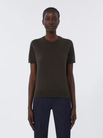 Maglione in morbida lana, verde scuro