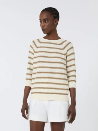 Maglione in puro cotone, seta