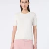 Maglione in seta e cotone, ecru
