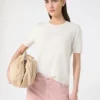 Maglione in seta e cotone, ecru