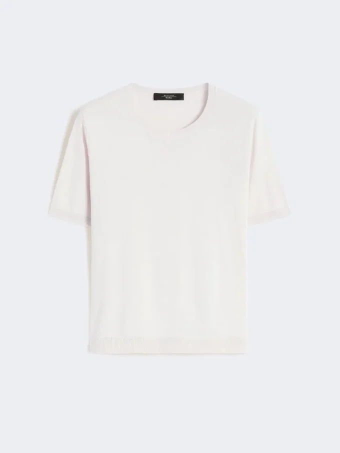 Maglione in seta e cotone, ecru