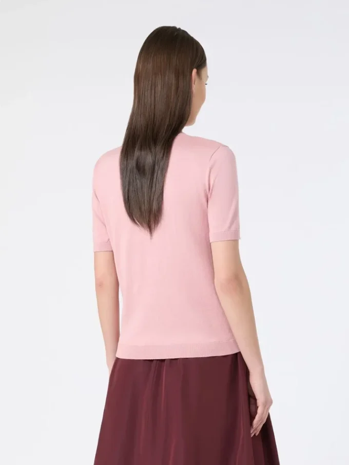 Maglione in seta e cotone, rosa Maglione in seta e cotone, rosa