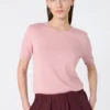 Maglione in seta e cotone, rosa Maglione in seta e cotone, rosa