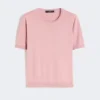 Maglione in seta e cotone, rosa Maglione in seta e cotone, rosa