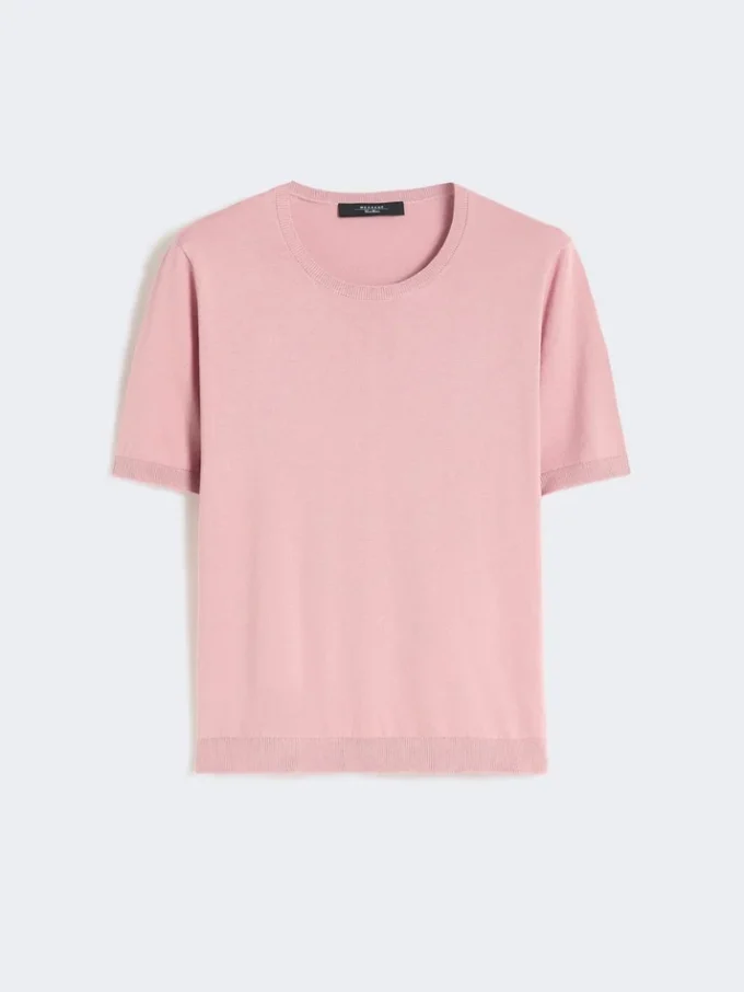 Maglione in seta e cotone, rosa Maglione in seta e cotone, rosa