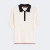 Maglione in viscosa elasticizzata, bianco blu Maglione in viscosa elasticizzata, bianco blu