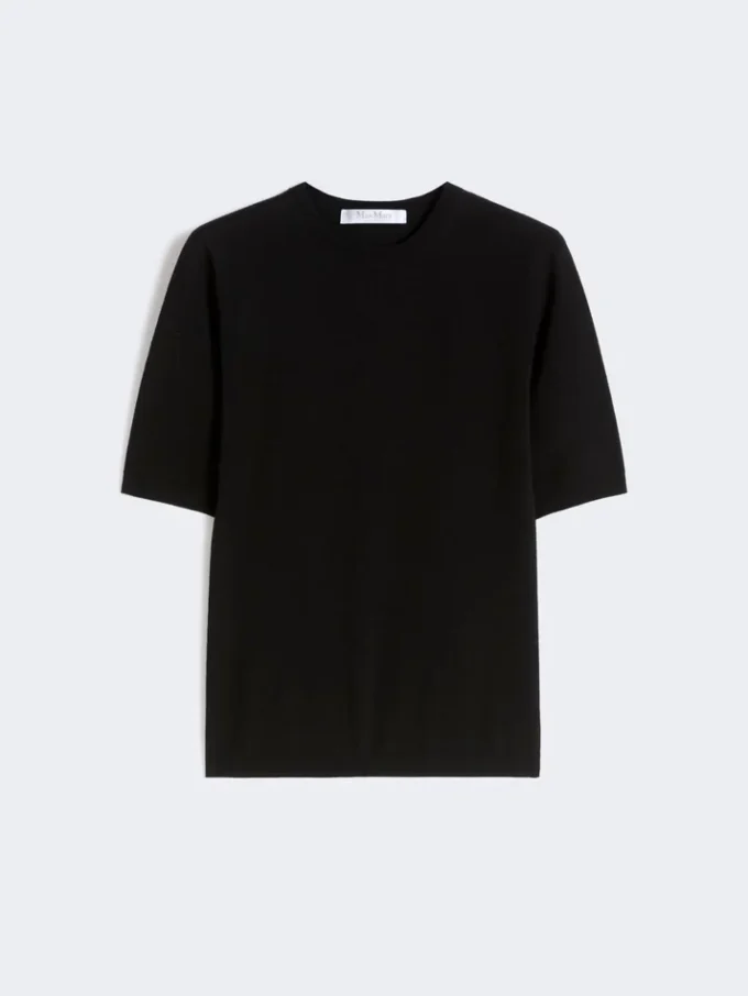 Maglione in viscosa elasticizzata, nero Maglione in viscosa elasticizzata, nero