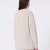 Maglione oversize in alpaca e cotone, color sabbia Maglione oversize in alpaca e cotone, color sabbia