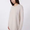 Maglione oversize in alpaca e cotone, color sabbia Maglione oversize in alpaca e cotone, color sabbia