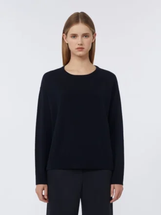 Maglione oversize in lana, blu oltremare