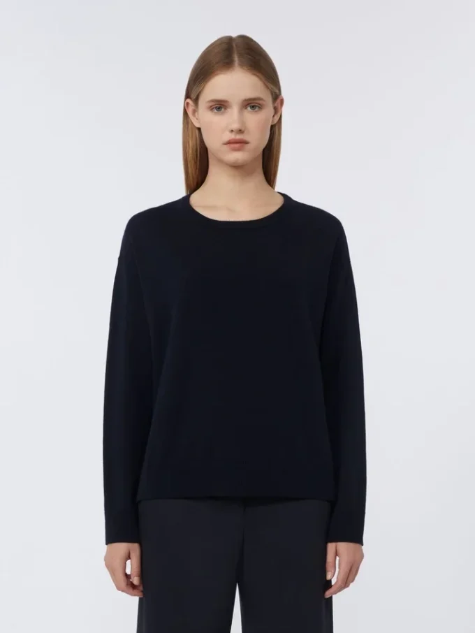 Maglione oversize in lana, blu oltremare Maglione oversize in lana, blu oltremare